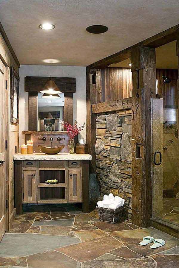 30 Inspiring Rustic Bathroom Ideas For Cozy Home Amazing DIY 