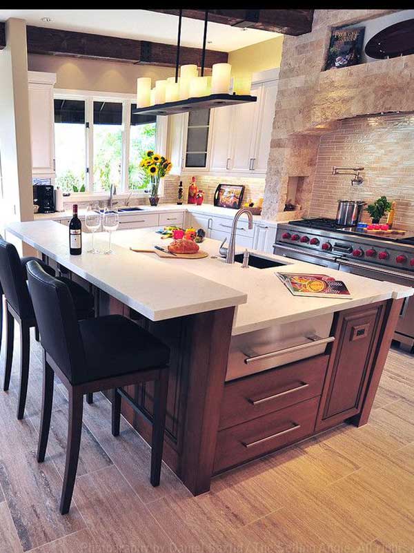 19 Must See Practical Kitchen Island Designs With Seating Amazing Diy Interior And Home Design