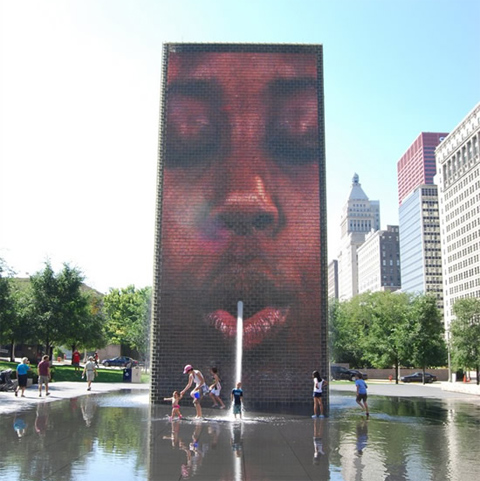 The Crown Fountain, by artist Jaume Plensa is a marvel of light, video ...