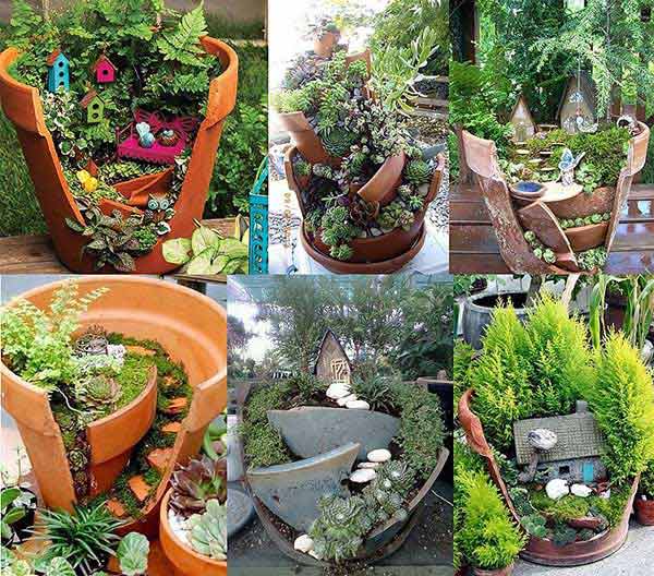 Easy DIY  Stacked Garden Pots