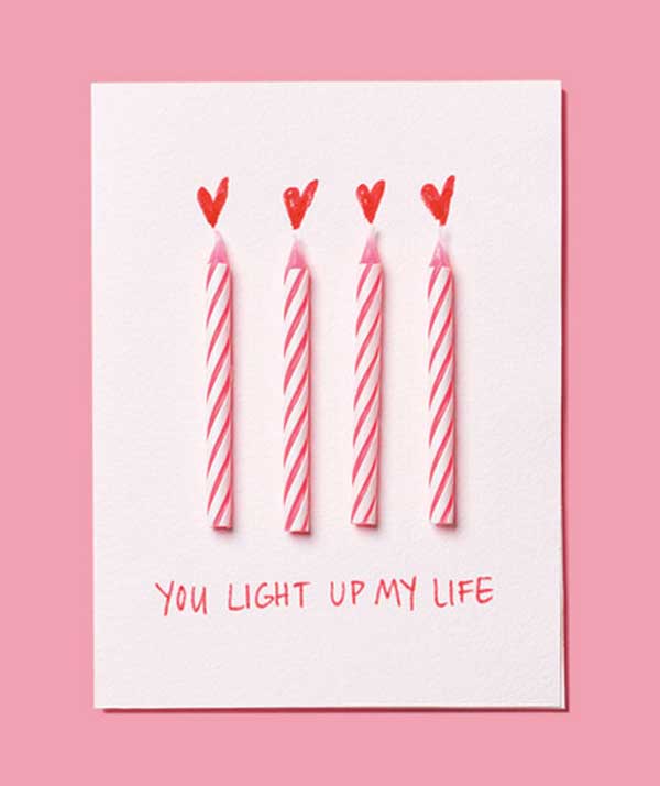 Looking for a one-step, easy DIY gift idea? Send this Valentine's Day card  to a friend or loved one in a Pin…