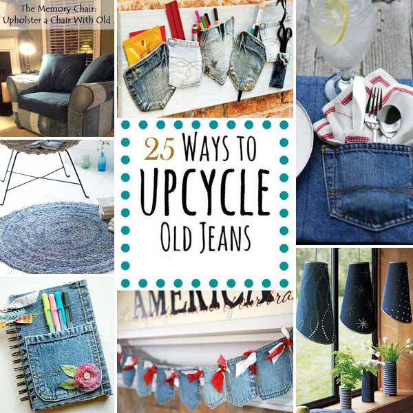 Top 25 Cool DIY Ways To Upcycle Old Denims - Amazing DIY, Interior ...