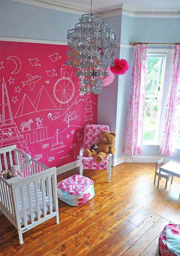36 Exciting Ideas To Decorate Kids Rooms with Colored Chalkboard Paint -  WooHome