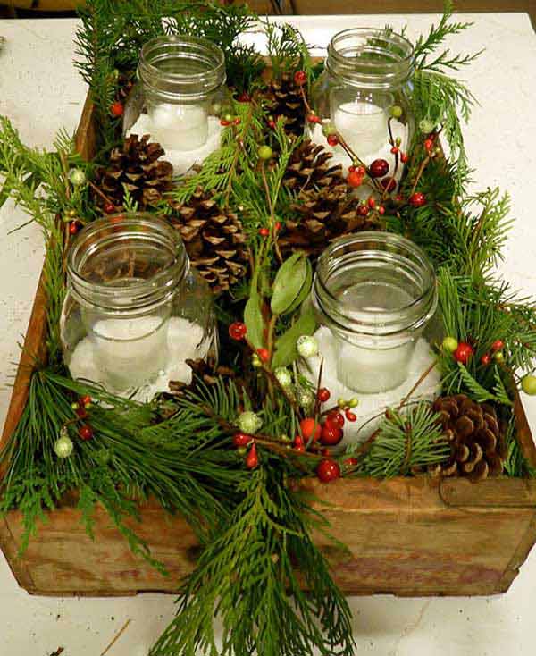 22 Quick and Cheap Mason Jar Crafts Filled With Holiday Spirit - WooHome