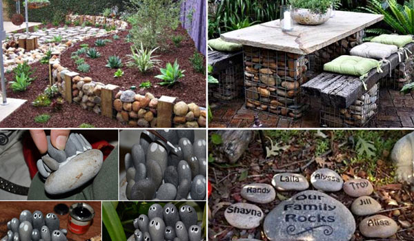 Ideas of how to decorate your garden with stones 🌻 🌼 Gardens with stones  