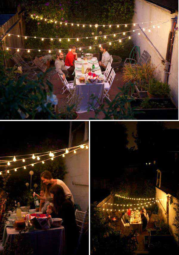 Outdoor String Light Ideas