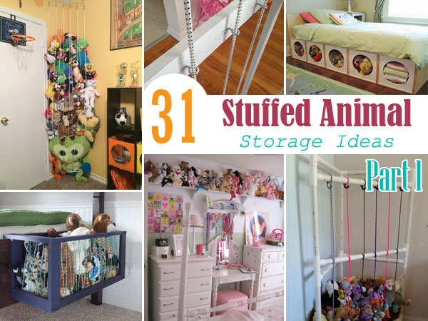 kids stuffed animal storage