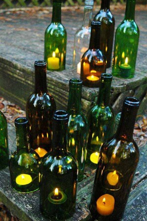 19 Easy DIY Ideas Decorate Outdoor Space with Wine Bottles - WooHome