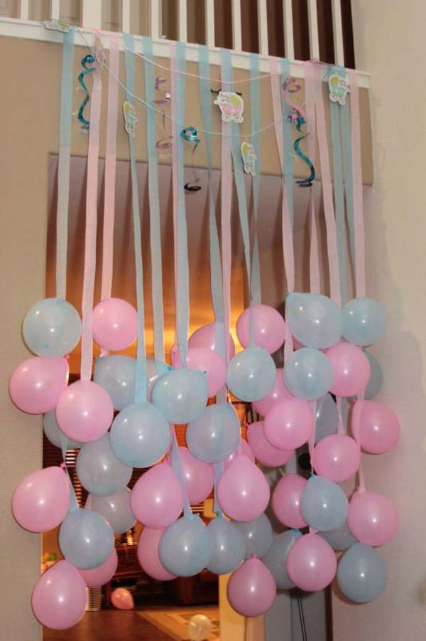 easy girl baby shower decorations