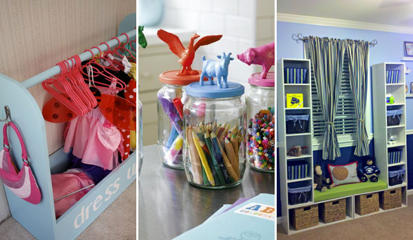 cheap ways to organize a child's room