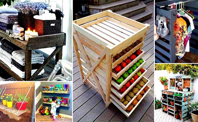 Use a Wooden Pallet to Store Your Tools