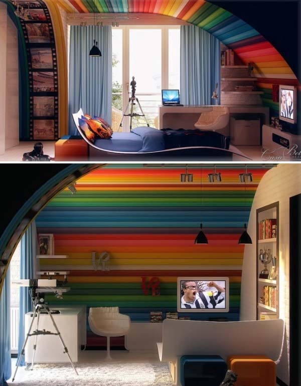 21 Awesome Ideas Adding Rainbow Colors To Your Home Dcor - Amazing DIY ...