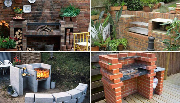 15 Cool DIY Backyard Brick Barbecue