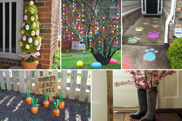 22 Pretty DIY Outdoor Easter Decorations for Your Porch or Patio
