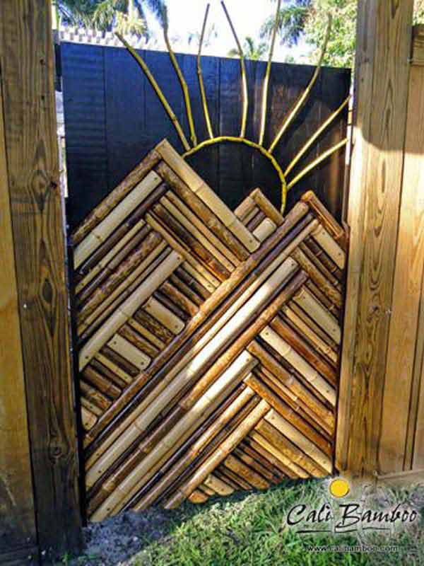 Easy wall decor from bamboo sticks, DIY home decor