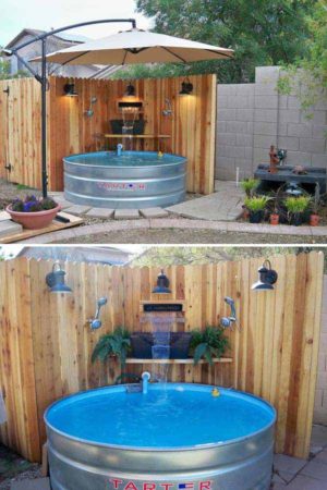 DIY Galvanized Stock Tank Pool to Beat The Summer Heat - WooHome