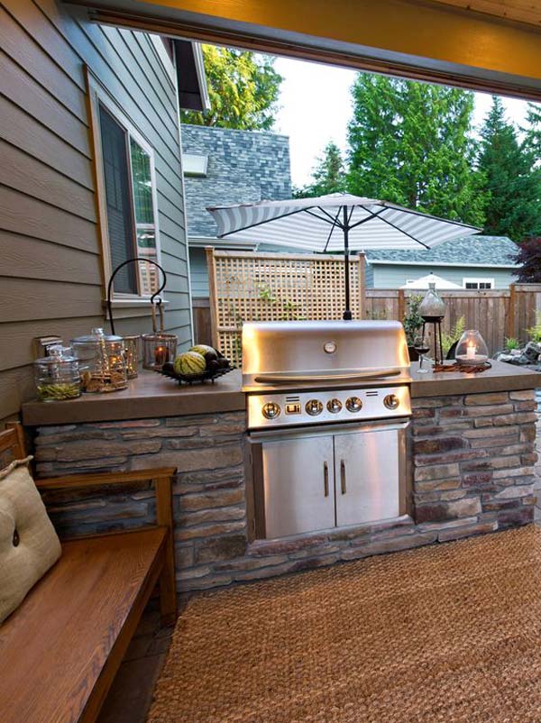 Adding a Barbecue Grill Area To Summer Yard or Patio - Amazing DIY ...