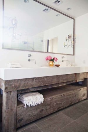 30 Awesome Ideas to Add Rustic Style To Bathroom - WooHome