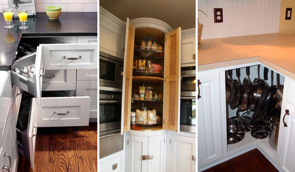 Kitchen Organization Ideas: Corner Cabinet