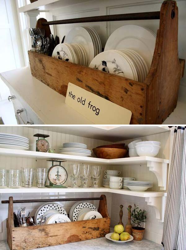 33 Inspiring Dish Rack Ideas For Your Kitchen - HOMYHOMEE