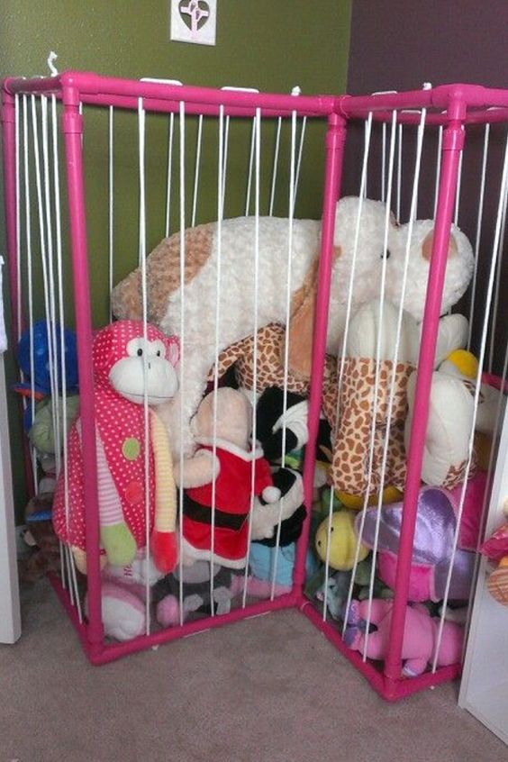 stuffed animal cage