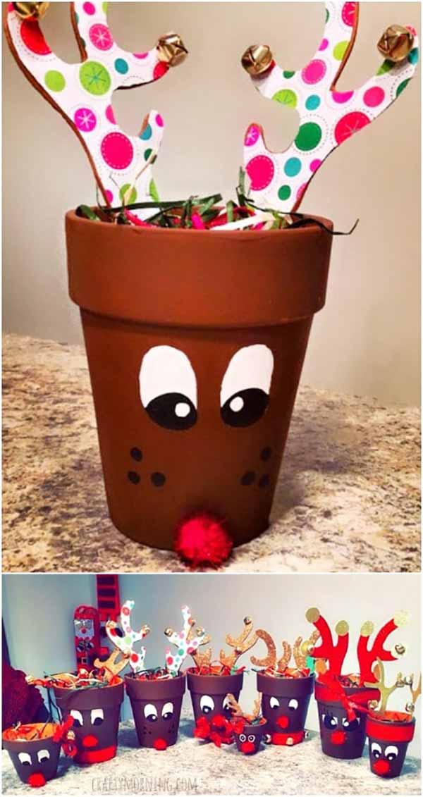 Gingerbread Man Candy Pots - Crafty Morning